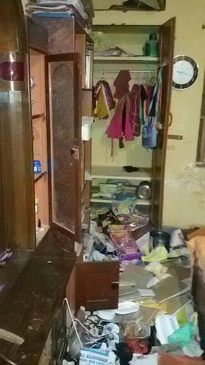 Five flats scattered in Santhangal colony