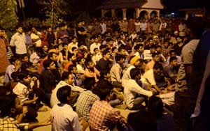 Student on successive hunger strike against washout