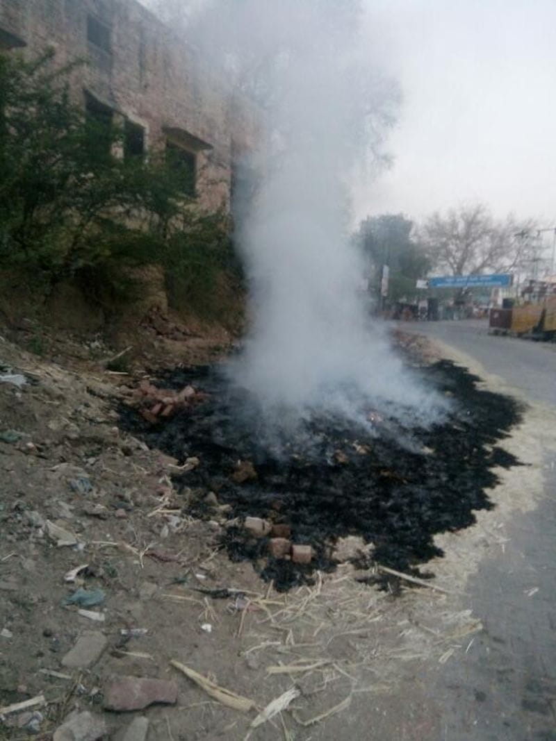 112 MT waste burning in the open area