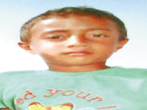 The death of the child drowning in the pond