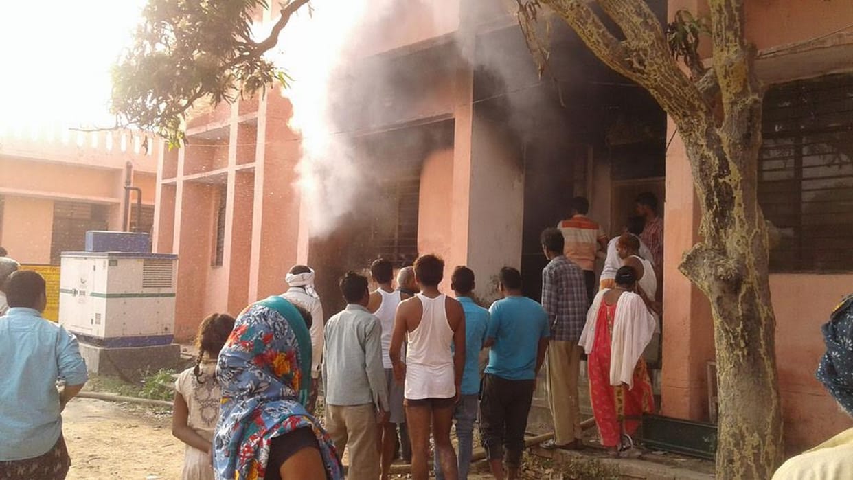 Fire in CHC's store room