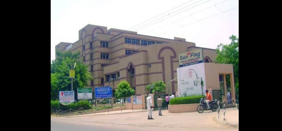 huda seized Sanflag Hospital in faridabad