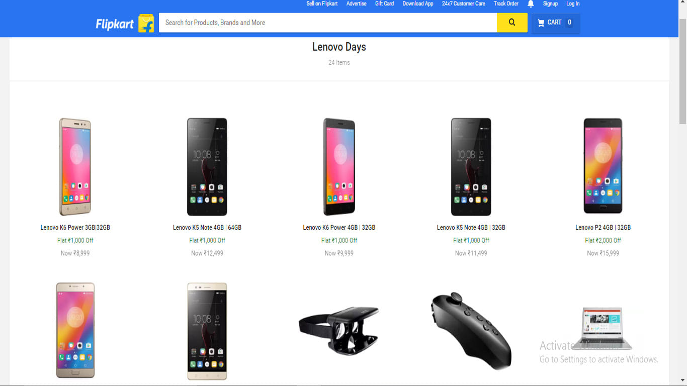 Lenovo days sale on flipkart heavy discounts on smartphones and accessories