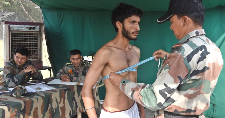 indian army recruitment rally at panipat stadium