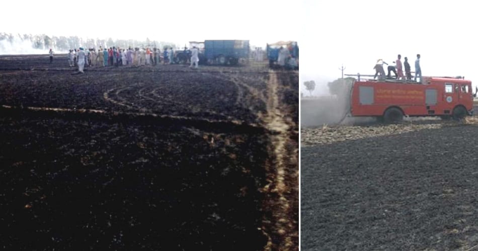 Farmers burned alive to save his crops from fire