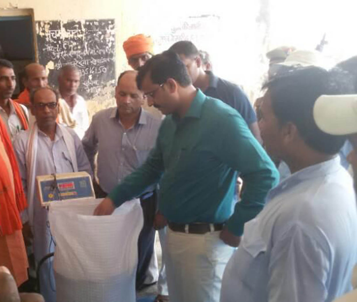 SDM started by reaching the purchasing center, weighing
