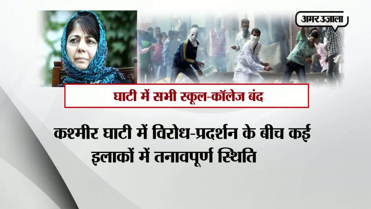 हिंसा की आग में चलती घाटी, सभी स्कूल-कॉलेज बंद