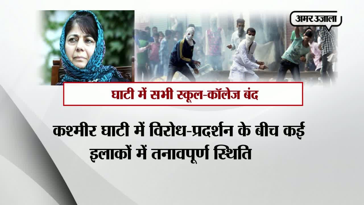 हिंसा की आग में चलती घाटी, सभी स्कूल-कॉलेज बंद