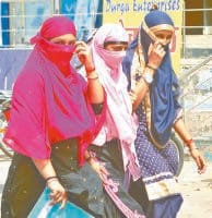 weather. too hot, warm wind, people, birds, water problem, kaithal