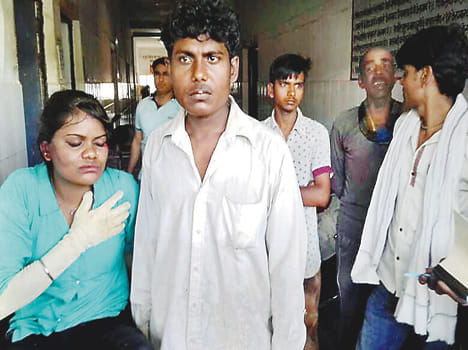 Three people aboard a tractor bike, one killed