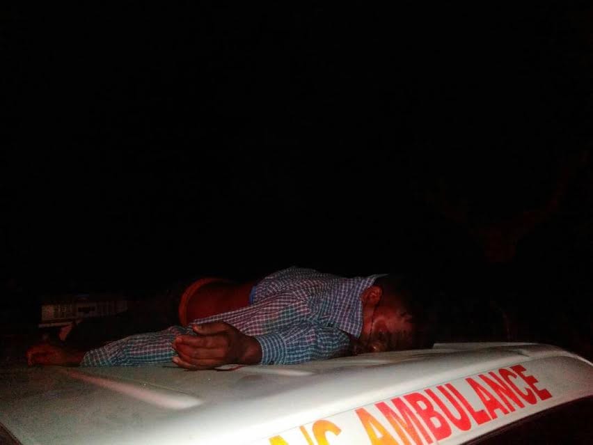 Bike, death by ambulance