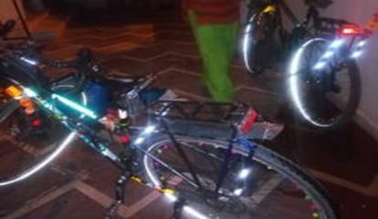 carmen on world tour with bicycle