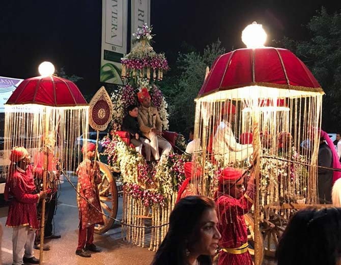 india's youngest mp dushyant chautala wedding with meghna ahlawat, royal wedding photos