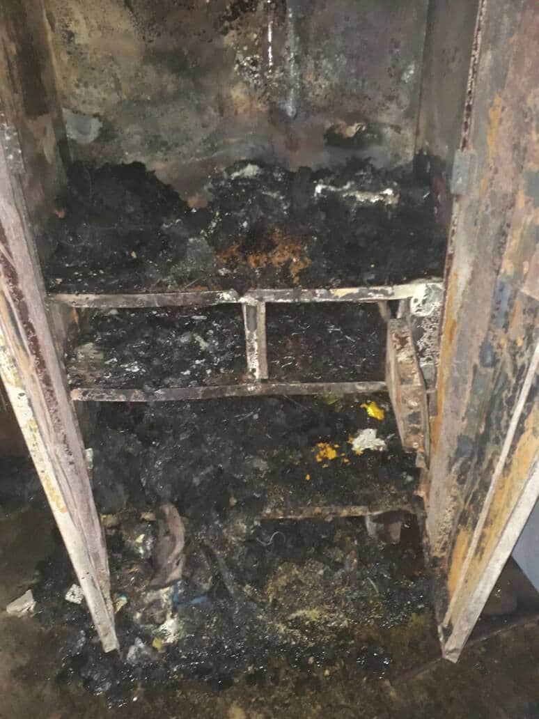  fire broke out in the hospital premises