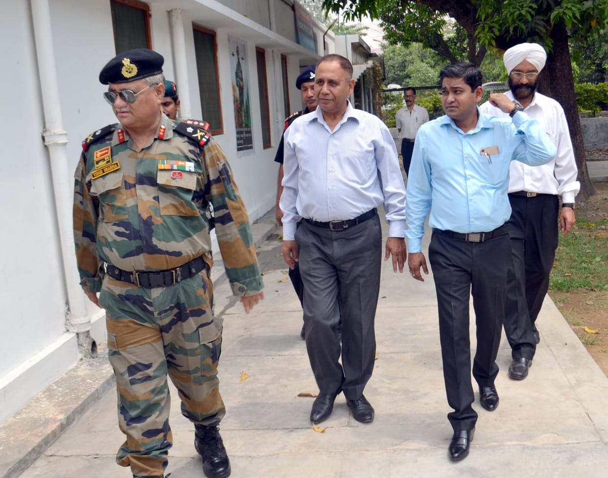 Commandant did inspect the Army's ECHS Poly Clinic