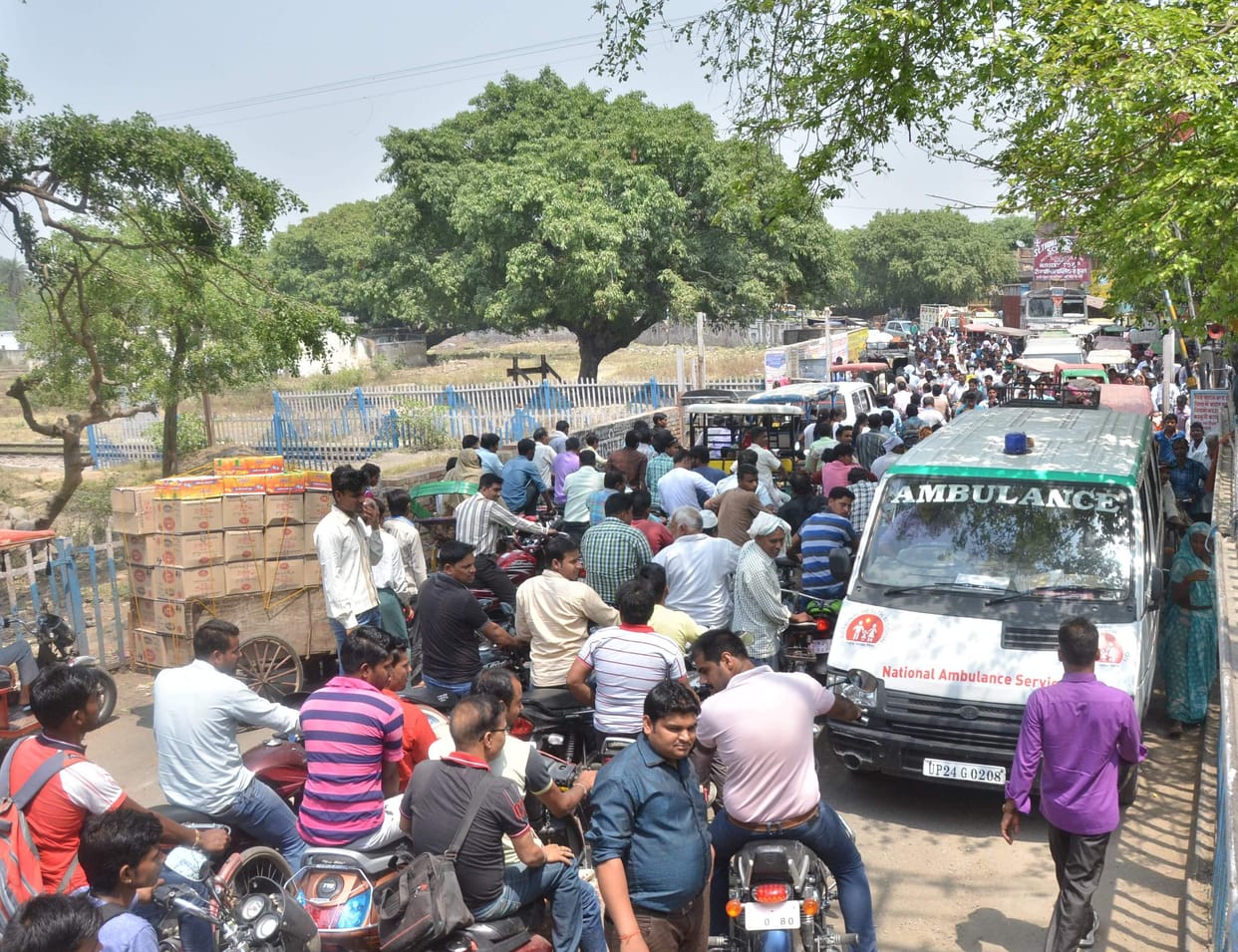 angry people jammed the highway 