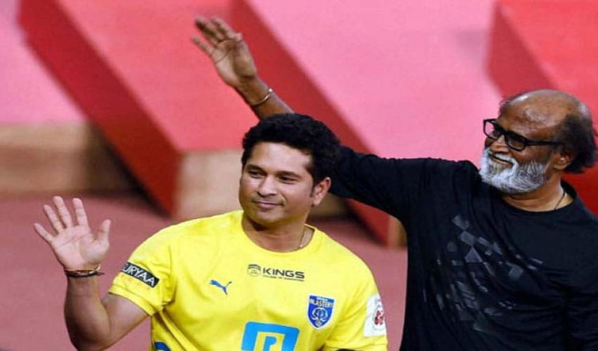 Rajinikanth gives best wishes to Sachin Tendulkar for his biopic,Sachin: A Billion Dreams