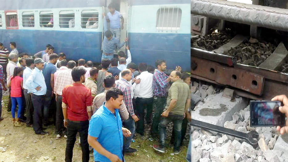 railway track crash near unnao jaitipur