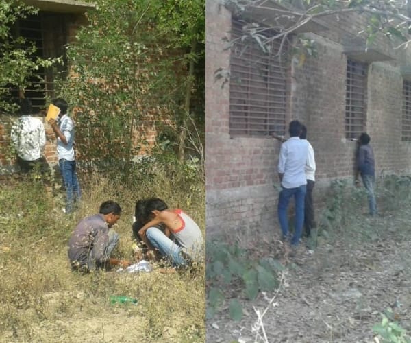  cheating in a college in sitapur on board examination.