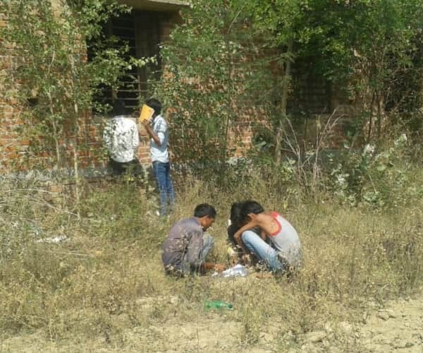  cheating in a college in sitapur on board examination.