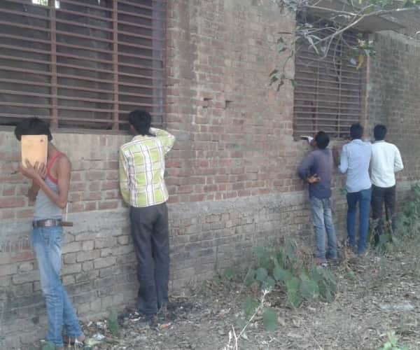  cheating in a college in sitapur on board examination.