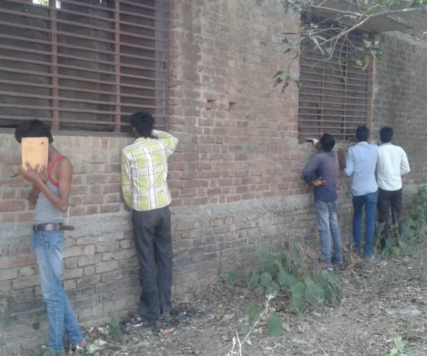  cheating in a college in sitapur on board examination.