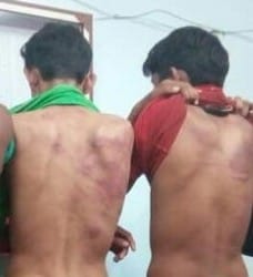 seniors beat the junior student in navodaya school churu