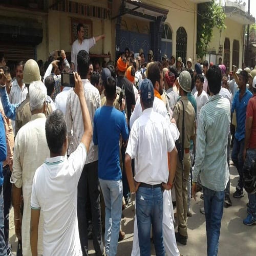 Ambedkar Shobha travels in Saharanpur, many people, including MP, were injured, communal tension
