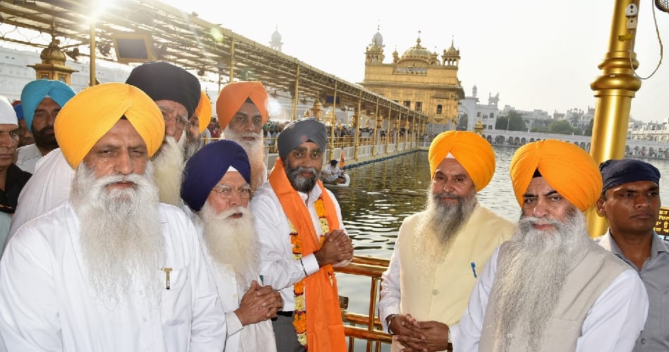Canada’s defence minister Harjit Sajjan at the Golden Temple