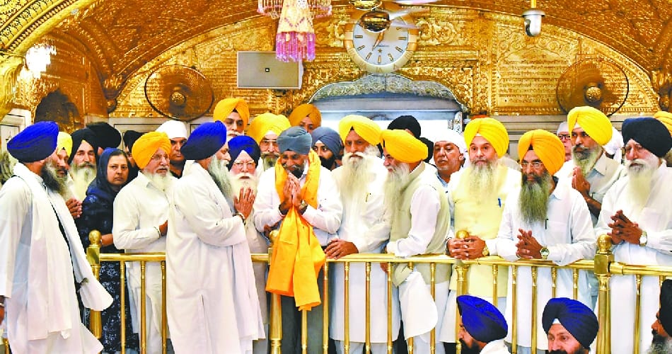 Canada’s defence minister Harjit Sajjan at the Golden Temple