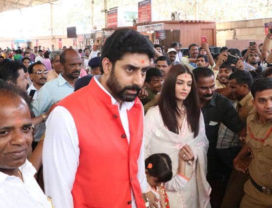 Abhishek and aishwarya visit Siddhivinayak temple on their 10th wedding anniversary