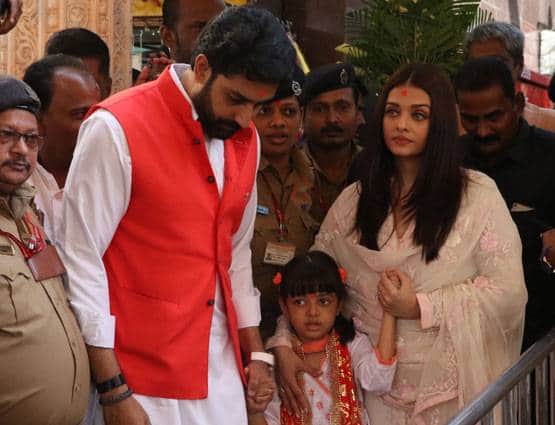 Abhishek and aishwarya visit Siddhivinayak temple on their 10th wedding anniversary