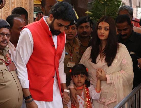 Abhishek and aishwarya visit Siddhivinayak temple on their 10th wedding anniversary