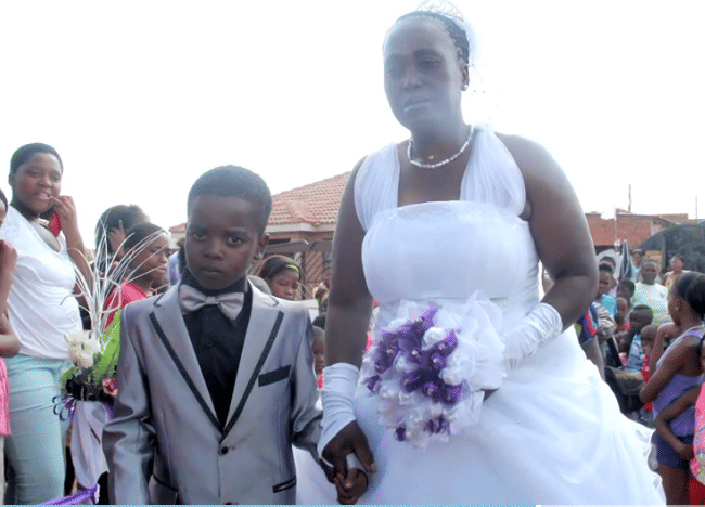 8 year old boy married to 61 year old women in south africa
