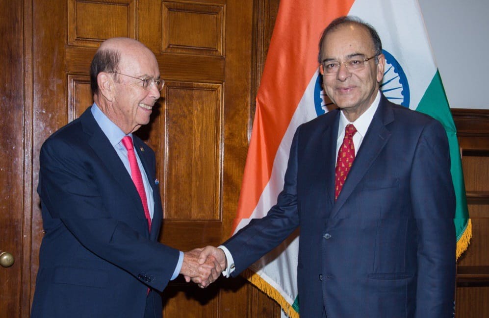 arun jaitley strongly raised  H-1B visa issue in front of US Commerce Secretary Wilbur Ross
