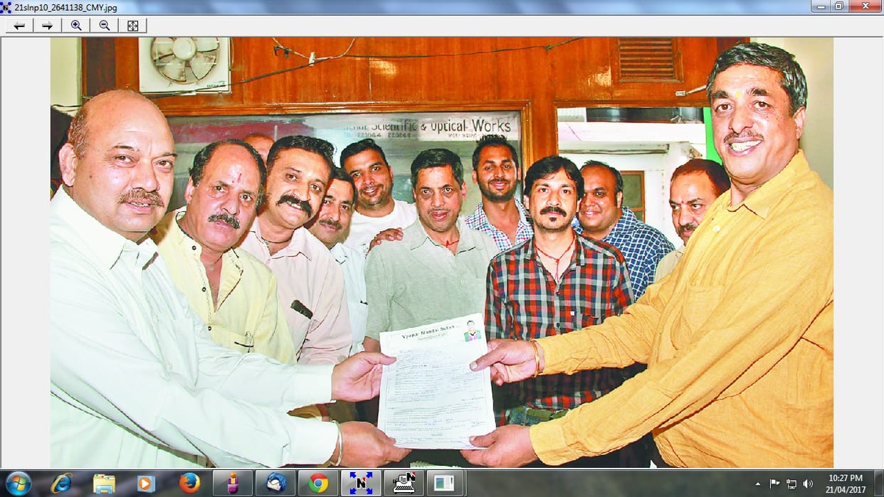 Solan vyaper mandal chunav on 7 may
