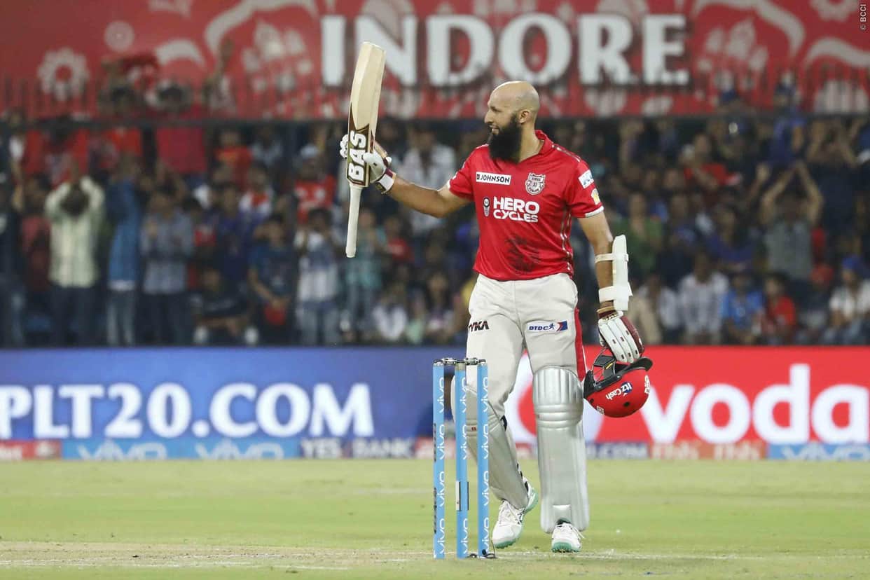   Hashim amla became 8th player to score century in the losing cause in IPL 
