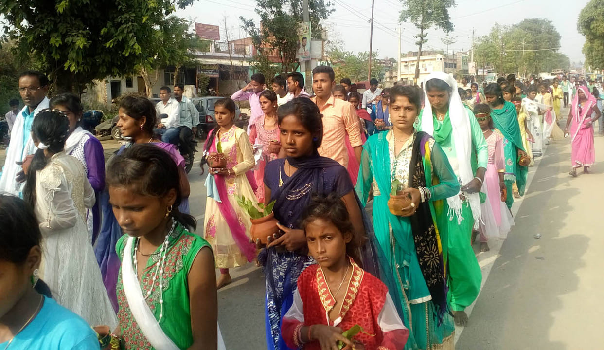 Maha Puran started with Kalash Yatra