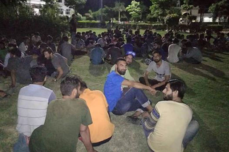 kashmiri students of mewar university beaten up by locals in chittorgarh 