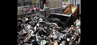 noida fire incident case report send to uttar pradesh CM adityanath yogi