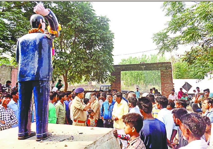 Ambedkar's statue damaged again