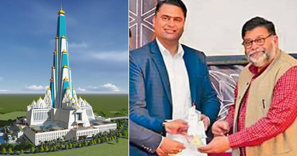 Prime Minister Modi Honoured Architect Rajesh Kumar for Design of World's Highest Chandrodaya Mandir