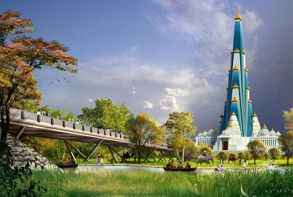 Prime Minister Modi Honoured Architect Rajesh Kumar for Design of World's Highest Chandrodaya Mandir