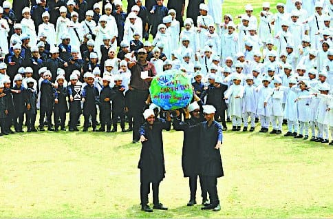 'The earth is ours now it is to save'