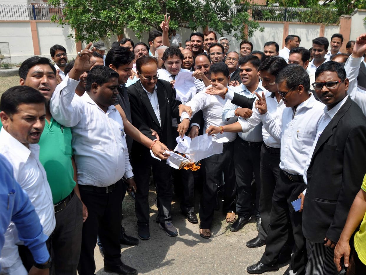 Lawyers burned of proposed bill's copies 