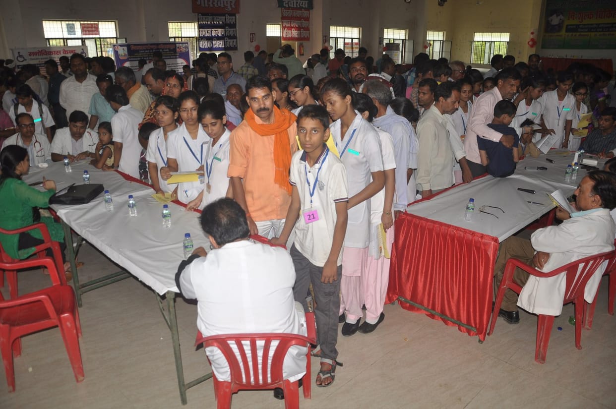 Camp for encephalytis patients