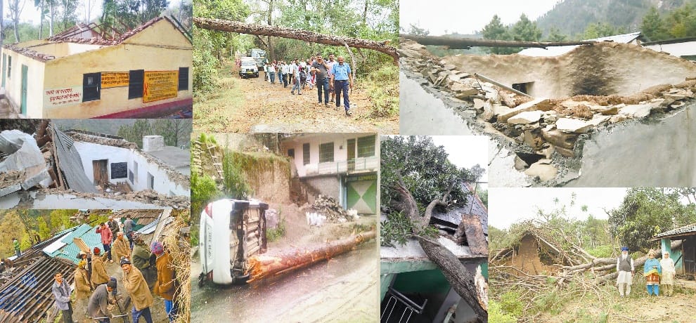 Storms lash Himachal, damage to crops