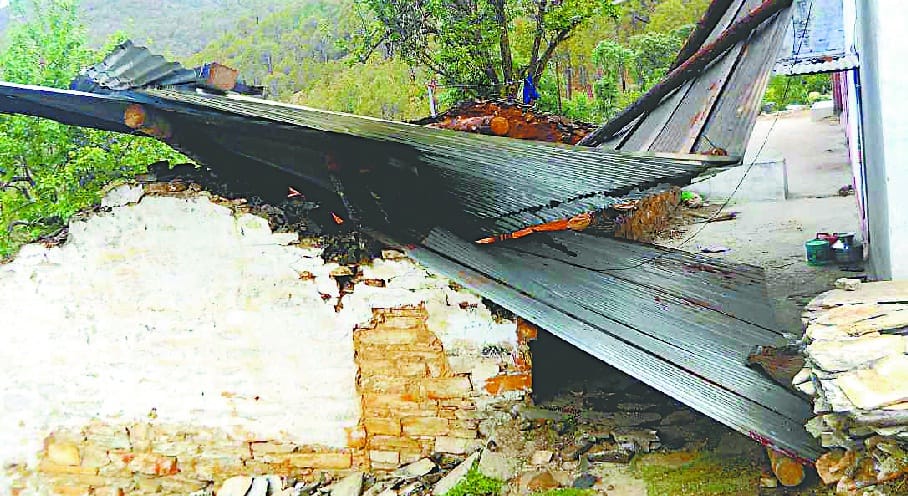 Rain and storm devastation