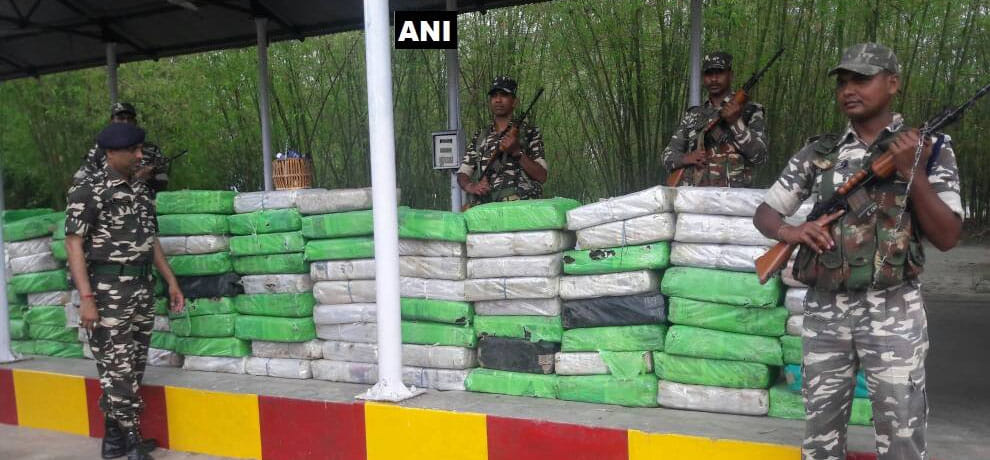 Security forces seized 1000 kg Cannabis valued at approx Rs 7 crore from Siliguri