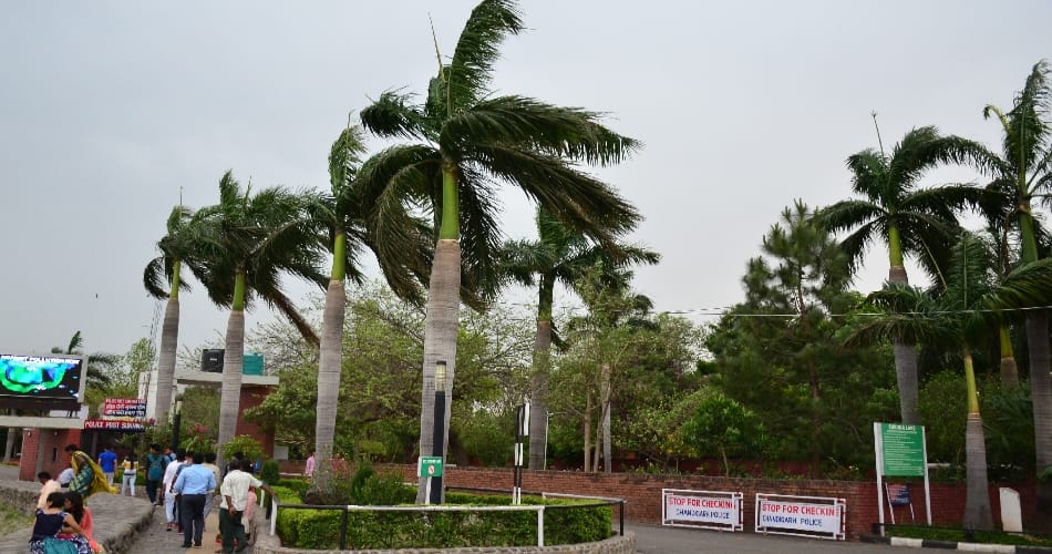 Strong wind, dust storm bring down Chandigarh temperature